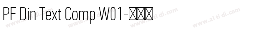 PF Din Text Comp W01字体转换